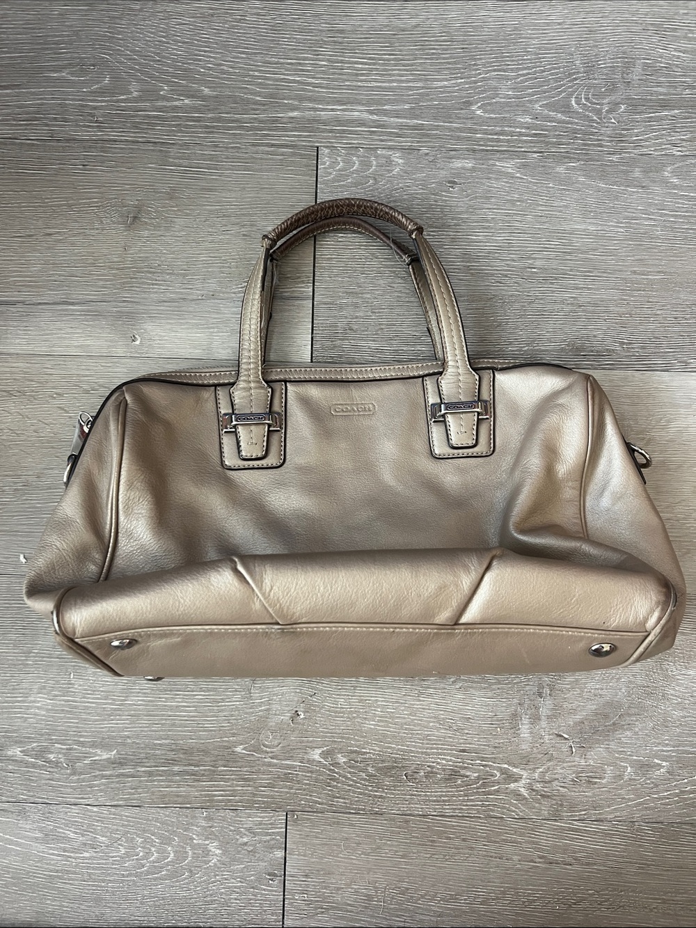 Coach Taylor Satchel Bag in Champagne